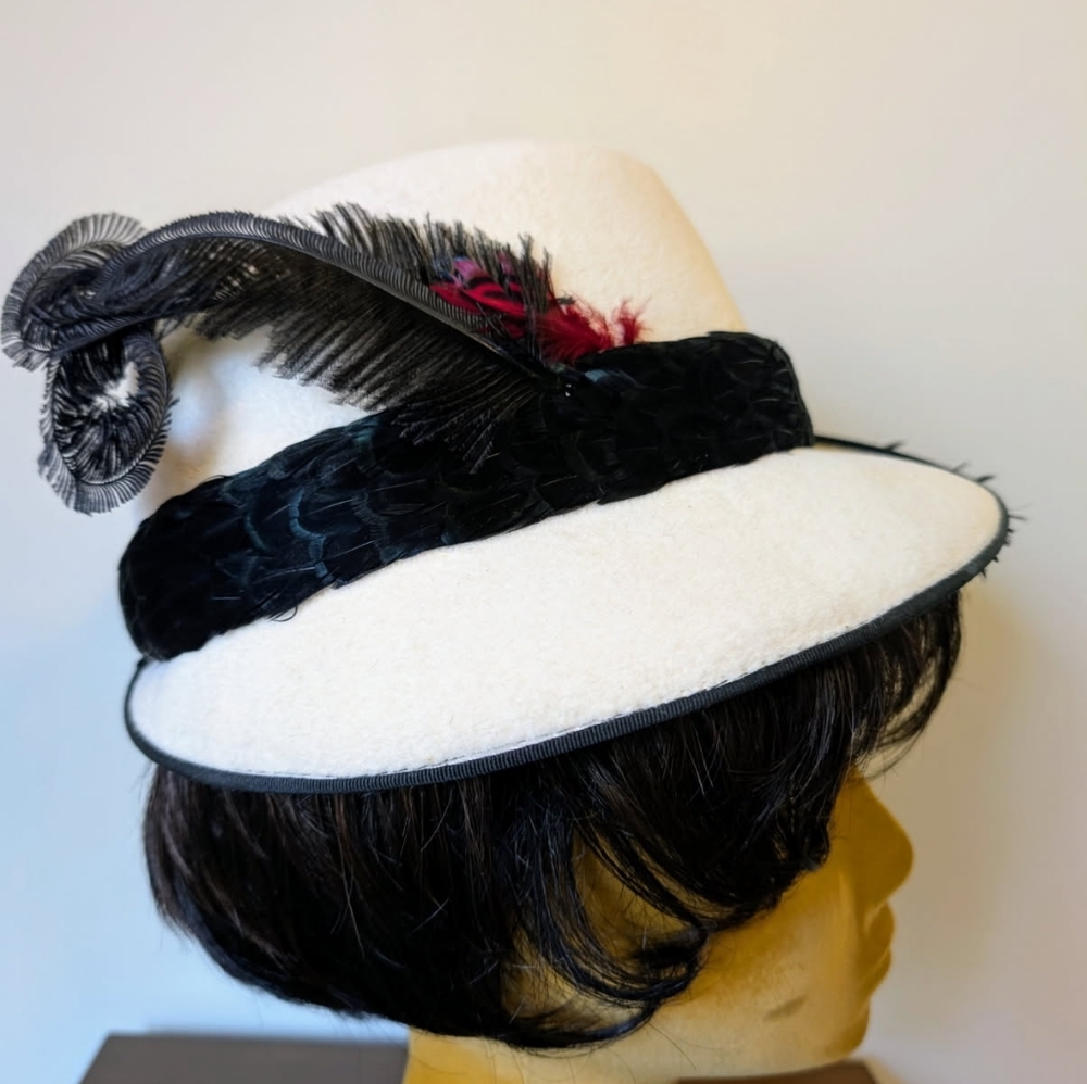 🌟Like New Jack McConnell Designer Styled By Hat Fedora ONLY ONE Wool Beige